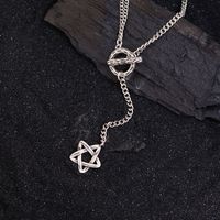 Simple Style Star Copper Pendant Necklace main image 4