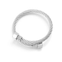 Classic Style Number 304 Stainless Steel Plating Men's Bangle main image 1