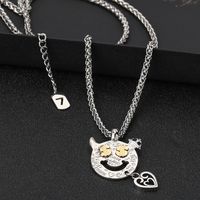 304 Stainless Steel Cute Little Devil Pendant Necklace main image 6