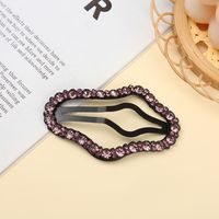 Women's Simple Style Clouds Alloy Inlay Rhinestones Hair Clip sku image 3