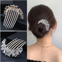 Women's Chinoiserie Flower Butterfly Alloy Plating Insert Comb main image 6