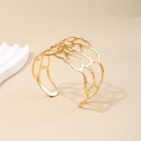 Elegant Flower Alloy Plating Women's Bangle main image 4