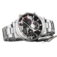 Simple Style Geometric Single Folding Buckle Quartz Men's Watches main image 3