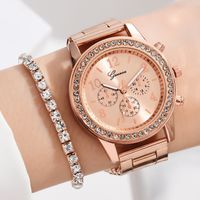 Simple Style Geometric Single Folding Buckle Quartz Women's Watches main image 5