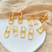 1 Pair Simple Style Geometric Plating Copper Drop Earrings main image 7