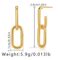 1 Pair Simple Style Geometric Plating Copper Drop Earrings sku image 8