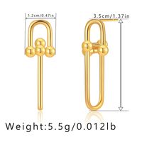 1 Pair Simple Style Geometric Plating Copper Drop Earrings sku image 6
