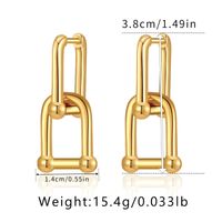 1 Pair Simple Style Geometric Plating Copper Drop Earrings sku image 10
