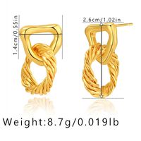 1 Pair Simple Style Geometric Plating Copper Drop Earrings sku image 12