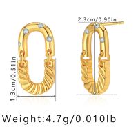 1 Paire Style Simple Géométrique Placage Le Cuivre Boucles D'oreilles sku image 13