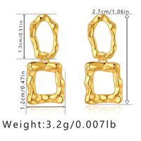 1 Pair Simple Style Geometric Plating Copper Drop Earrings sku image 7