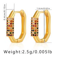 1 Pair Simple Style Geometric Plating Copper Drop Earrings sku image 17