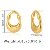 1 Pair Simple Style Geometric Plating Copper Drop Earrings sku image 4