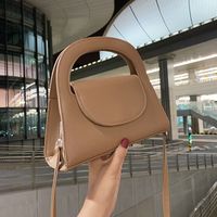 Women's Small Pu Leather Solid Color Streetwear Square Flip Cover Handbag main image 1
