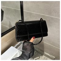 Women's Small Pu Leather Solid Color Streetwear Square Flip Cover Shoulder Bag sku image 5