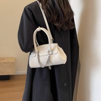 Women's Medium Pu Leather Solid Color Elegant Square Flip Cover Handbag main image 3