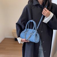 Women's Medium Pu Leather Solid Color Elegant Square Flip Cover Handbag main image 5