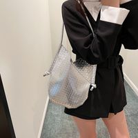 Women's Large Pu Leather Solid Color Elegant Square Open Tote Bag main image 3
