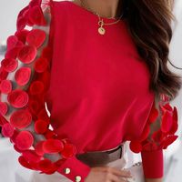 Women's T-shirt Long Sleeve T-shirts Elegant Solid Color main image 1