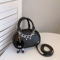 Women's Mini Pu Leather Cartoon Solid Color Cute Square Open Handbag sku image 6