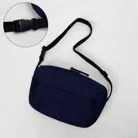 Women's Small Oxford Cloth Solid Color Basic Oval Zipper Crossbody Bag sku image 2