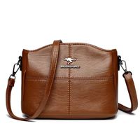 Women's Small Pu Leather Solid Color Elegant Square Magnetic Buckle Crossbody Bag sku image 6