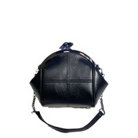 Women's Medium Pu Leather Solid Color Classic Style Shell Lock Clasp Dome Bag main image 5