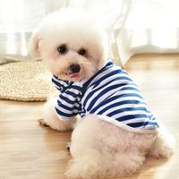 Simple Style Cotton Stripe Pet Clothing main image 3