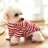 Simple Style Cotton Stripe Pet Clothing main image 2