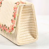 Women's Small Straw Flower Cute Square Flip Cover Handbag main image 5
