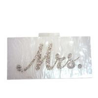 Arylic Letter Square Evening Bags main image 5