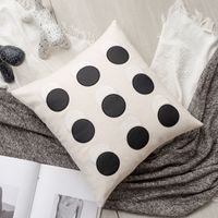 Luxurious Stripe Pu Leather Pillow Cases sku image 3