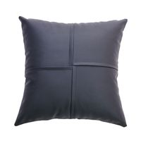 Luxurious Stripe Pu Leather Pillow Cases sku image 2
