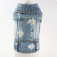 Einfacher Stil Klassischer Stil Denim Einfarbig Kleidung Für Haustiere sku image 2