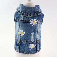 Simple Style Classic Style Denim Solid Color Pet Clothing sku image 1