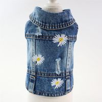 Simple Style Classic Style Denim Solid Color Pet Clothing sku image 3