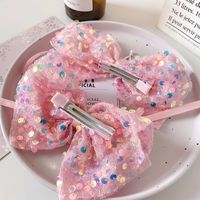 Kid's Cute Bow Knot Alloy Cloth Sequins Hair Clip main image 4