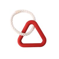 Simple Style Rubber Triangle Solid Color Pet Toys sku image 6