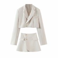 Women's Long Sleeve Blazers Elegant Classic Style Solid Color main image 4