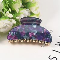 Women's Simple Style Floral Arylic Plating Hair Claws sku image 3