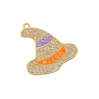 1 Piece Cute Magic Hat Brass Pendant Jewelry Accessories sku image 5