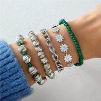 Fashion Simple Love Five-pointed Star Moon Combination Bracelet Six-piece Nhgy132568 sku image 18