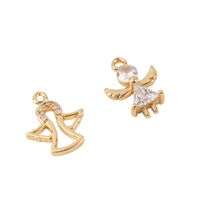 1 Piece Sweet Simple Style Angel Star Moon Copper Inlay Pendant Jewelry Accessories main image 5