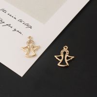 1 Piece Sweet Simple Style Angel Star Moon Copper Inlay Pendant Jewelry Accessories sku image 1