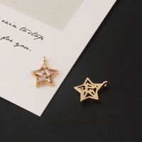 1 Piece Sweet Simple Style Angel Star Moon Copper Inlay Pendant Jewelry Accessories sku image 3