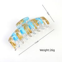 Women's Simple Style Color Block Plastic Stoving Varnish Hair Claws main image 2