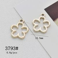10 Pcs/package Cute Sweet Animal Heart Shape Flower Alloy Plating Pendant Jewelry Accessories sku image 2