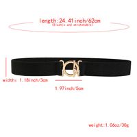 Casual Simple Style Geometric Alloy Elastic Band Women's Woven Belts main image 2