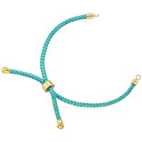 1 Piece Simple Style Geometric Rope Brass Knitting Rope Jewelry Accessories sku image 2
