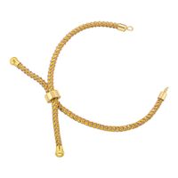 1 Piece Simple Style Geometric Rope Brass Knitting Rope Jewelry Accessories sku image 1